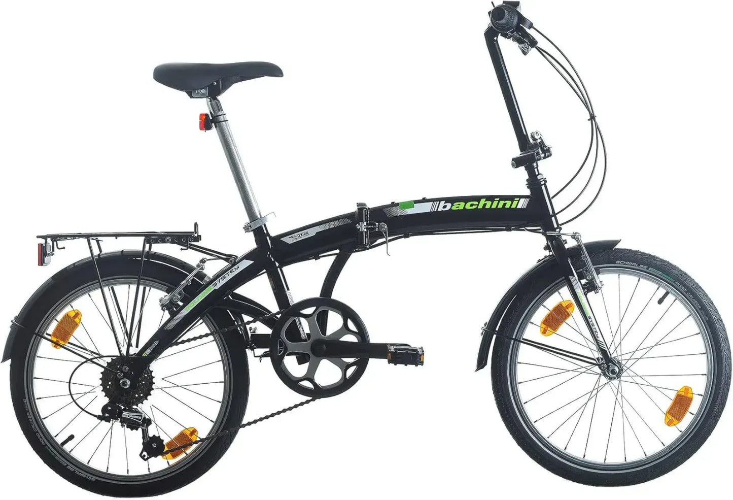 Vélo Pliant 20 Pouces, 6 Vitesses, avec Frein V-Brake et Accessoires, pour Adultes et Adolescents