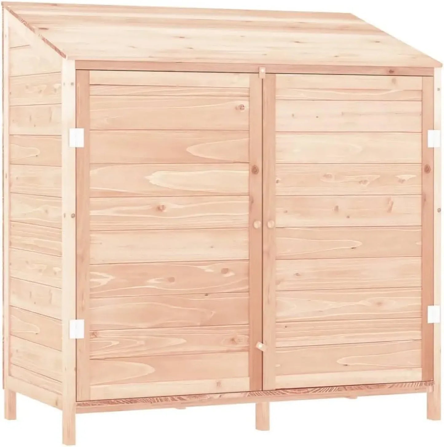 Abri de Jardin en Bois de Sapin 102x52x112 cm, Remise à Outils Extérieure